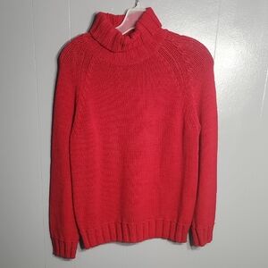 Liz Claiborne Vibrant Red Turtleneck Sweater
